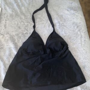 Black Swimwear Halter Top